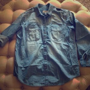 Express Boyfriend Denim Shirt